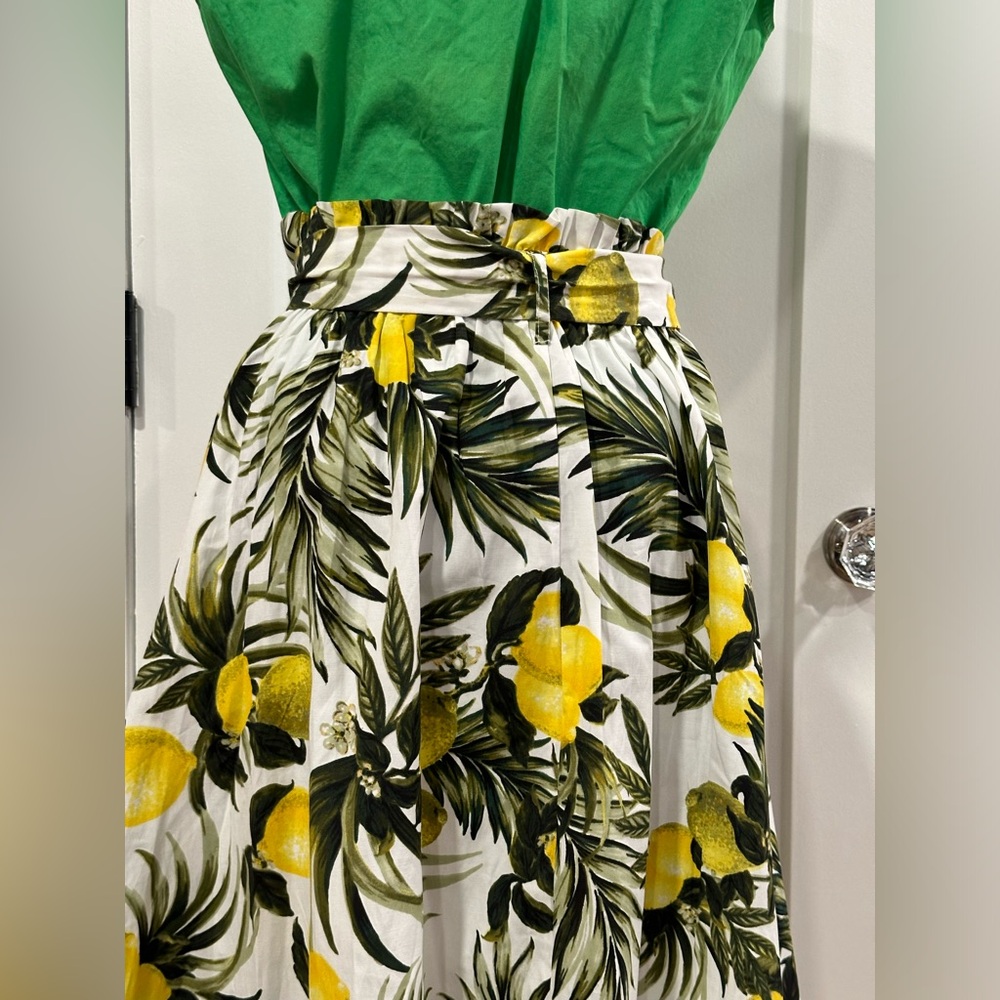 Lemon print skirt
